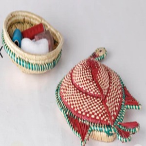 Caja de Almacenamiento Decorativa Hecha a Mano con Forma de Pájaro de Ratán, Estilo Bohemio, Decoración de Mesa para Interiores, Sala de Estar, Todas las Temporadas, 100% Hecho a Mano - Product Image 4