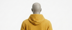 Sweat-shirt à capuche jaune moutarde pour homme, coupe classique, en molleton, décontracté, pour l'automne, avec poche avant - Product Image 5