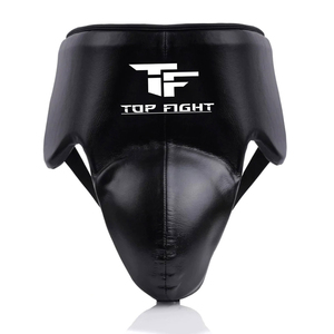 2026 Custom Made Cowhide Leather Groin Abdominal Guard High Quality Boxing Gear with Custom Colors & Logo - Product Image 1