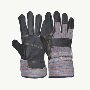 Guantes de Trabajo de Cuero de Primera Calidad con Acabado Granulado, Reforzados con Puño de Goma, Resistentes a la Abrasión - Product Image 5