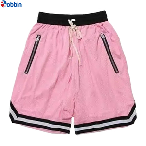 Pantalones Cortos Deportivos Cómodos para Hombre, Personalizados con Estampado Frontal, de Malla de Poliéster de Color Sólido, Ecológicos y de Secado Rápido - Product Image 1
