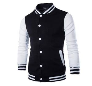 Vestes universitaires en gros, 100% coton, logo personnalisé sur le devant, nouvelle mode, veste professionnelle pour hommes - Product Image 2