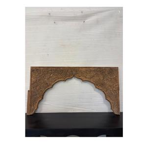 Panel de arco de madera tallado a mano antiguo |   Marco Arquitectónico Decorativo de Pared Estilo Mughal con Diseño de Puerta India Vintage para Decoración del Hogar - Product Image 1