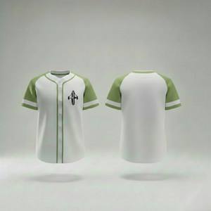 Camiseta de Béisbol de Alta Calidad, Transpirable, Cuello en V, 100% Poliéster, Manga Corta, Estampado Técnico por RIVIAN ATLANTIC - Product Image 1