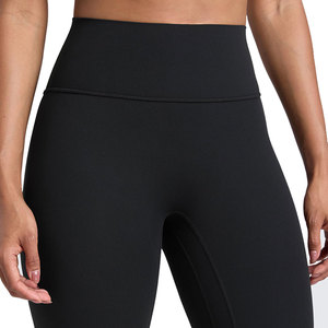 High Demanding Yoga Legging For Women's Eco Friendly Customized Packaging Anti Bacterial Solid Color Pattern Quick Dry Leggings - Product Image 6