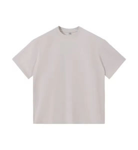 T-shirts en coton épais 240g à col ras du cou, effet vieilli, personnalisables avec logo, coupe ample, vente en gros - Product Image 2