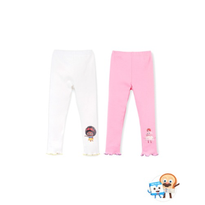 Pantalones Casuales Coreanos OZKIZ P06 para Niñas de 2 a 6 Años, Tejido Premium con Dibujos Animados, Moda Infantil al por Mayor para Primavera/Otoño - Product Image 1
