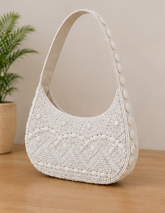 Sacs perlés de couleur unie personnalisables OEM/ODM avec perles de rocaille, étiquetage privé, designs et logos sur mesure - Product Image 5