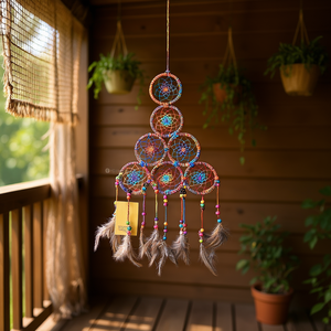 Attrape-rêves triangle arc-en-ciel - Product Image 3