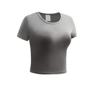 T-shirt rembourré respirant de haute qualité avec logo personnalisé pour femme – Nouvelle collection, prix FOB de gros - Product Image 2