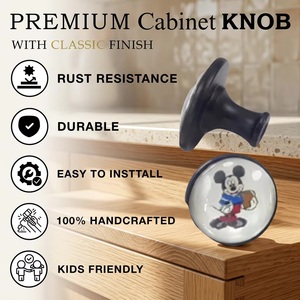 Ba <b>Ceramic</b> Round Drawer <b>Knob</b> For Kids Furniture - Product Image 4