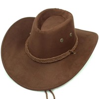 Sombrero de Vaquero Unisex de Lana de Alta Calidad con Corona Alta y Ala Ancha para un Estilo Occidental Audaz, Ideal para Viajes y Pesca