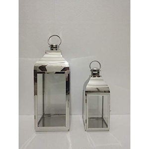 Lanternes à bougies en acier inoxydable faites à la main au look fabuleux avec verre transparent pour la décoration de la maison, lanterne de table et de sol - Product Image 4