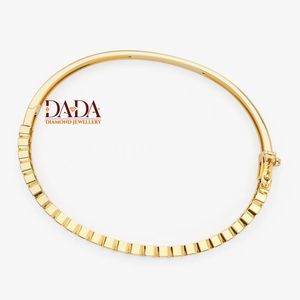 Luxury Lab Grown Diamond Emerald Cut <b>Bangle</b> <b>Bracelet</b> for Women Elegant Tennis Style <b>Bracelet</b> Minimalist Fine Diamond Jewelry - Product Image 2