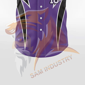 Maillots de baseball à la mode, design unique, impression par sublimation, logo d'équipe, nom, numéro, vente chaude - Product Image 2
