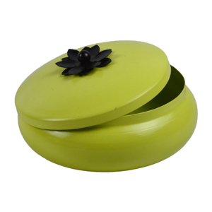 Recipientes Metálicos Pintados para Almacenamiento, Contenedores para Servir Frutos Secos, Cajas para Dulces, Contenedores Redondos Estilo Americano de 0-1L - Product Image 5