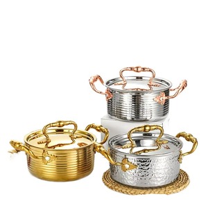 Olla para Servir de Metal de Alta Calidad, Elegante Cazuela para Calentar Comida en el Hogar, para Hoteles, Villas y Fiestas, Diseño Moderno - Product Image 6