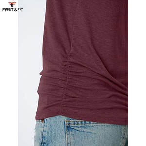 Camiseta Deportiva de Algodón 100% Tejido, Transpirable, de Secado Rápido, Cómoda, para Entrenamiento, Fitness, Gimnasio, para Mujer - Product Image 6