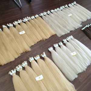 Extensions de cheveux vierges de qualité supérieure, non-remy, lisses, en vrac, 100g, meilleur prix de gros, cheveux de luxe Minh Khang Premium - Product Image 3