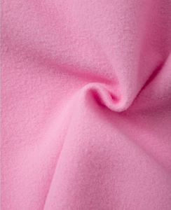Pink Eco-Friendly Fleece Winter Solid Oversized Crewneck Sweatshirt Women Loose Fit Long Sleeve Pullover Woven Front Logo - Product Image 3