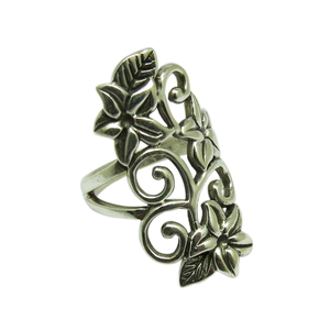 Anillos de Plata Oxidada con Forma de Corazón para Amantes del Peluche, Chapados en Plata, Joyas Shri Ashapura, Estilo BOHEMIA, Certificados por Terceros Cristianos - Product Image 3