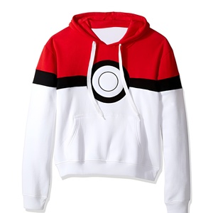 Sweat-shirt à capuche classique rouge unisexe en coton molletonné, streetwear décontracté, logo personnalisé, tissu doux, OEM ODM, sweats en gros - Product Image 5