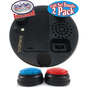 Set Regalo Accessorio per Giochi con Luci e Suoni, Pulsante di Risposta Elettronico a 3 Modalità e Timer Conto alla Rovescia Rosso e Blu - Product Image 3