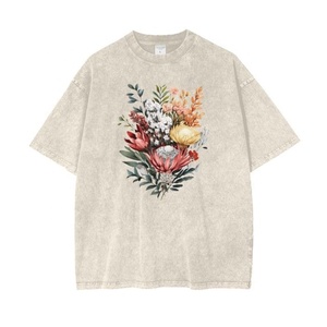 เสื้อยืดวินเทจพิมพ์ลายกราฟิกแบบสั่งทำพิเศษ ทรงหลวม ไหล่ตก ล้างสีแบบแอซิดวอช เสื้อยืดโอเวอร์ไซส์ผู้ชาย OEM เสื้อยืดผู้ชาย - Product Image 3