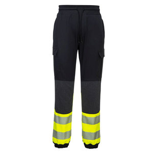 Pantalones de Trabajo de Seguridad para Hombre, Pantalones de Algodón con Franjas Reflectantes de Poliéster, Uniforme de Trabajo de Construcción - Product Image 4