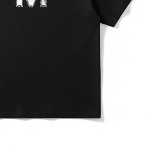 เสื้อยืดโอเวอร์ไซส์ผู้ชาย ล้างสีแบบแอซิด ประดับเพชรเม็ดเล็กๆ ลายกราฟิก DTG ผ้าฝ้าย แต่งยับๆ สไตล์ลำลองสำหรับฤดูร้อน เสื้อผ้าสั่งทำพิเศษ - Product Image 3