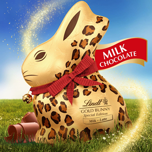 Chocolate Lindt Gold Rabbit 200g, Regalo de Chocolate Premium con Forma de Conejo, Nuevo Modelo - Product Image 1