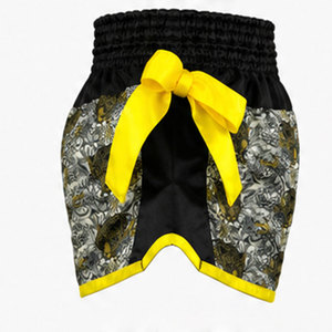 Pantalones Cortos de Muay Thai Personalizados de Primera Calidad para Entrenamiento y Competición, Pantalones Cortos de Boxeo Muay Thai Sublimados, Fabricante OEM - Product Image 4