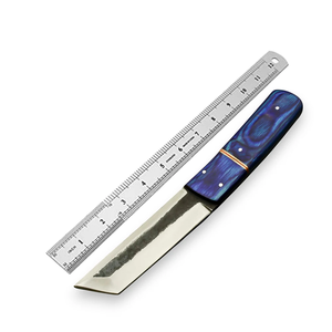 Couteau de chasse LEGACY BLADES en acier à haute teneur en carbone de qualité supérieure, manche en cuir fait main, lame fixe à pointe tombante, OEM ODM - Product Image 5