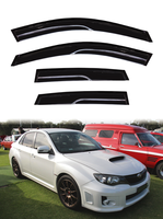 GCS Subaru Impreza SD/HB WRX 2008-2014 Mugen Ruban adhésif double face en acrylique 4 pièces Protection et décoration des vitres Fabriqué à Taïwan