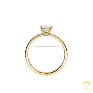 Bague de fiançailles solitaire en moissanite taille poire, bague de promesse minimaliste en or, bijoux de mariage élégants - Product Image 4
