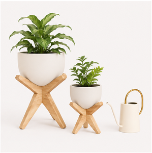 Wholesale Eco-Friendly Modern Wood Plant Stand Solid Hardwood Indoor Flower <b>Pot</b> <b>Holder</b> for Living Room & Balcony Decor - Product Image 3