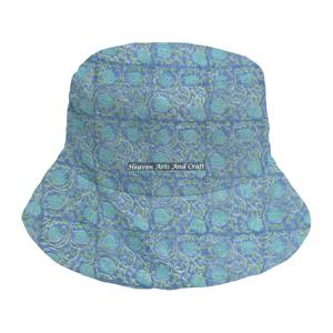 Sombrero de Pescador Acolchado de Algodón con Estampado a Mano, Duradero, Elegante, Ligero, Transpirable, Informal, para Viajes, Uso Diario, Unisex - Product Image 3