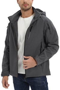 Veste Softshell Homme Personnalisée à Col Montant et Logo Frontal, Hiver, Coupe Fine, Prix Usine, pour Garçons - Product Image 2