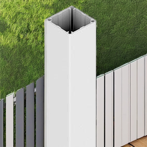 Poteau en aluminium profilé en T robuste série 6000, 50x50, 2,4 m de long, services de soudage et de pliage. Monument Noir ou Blanc Perle - Product Image 4