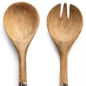 Elegante cuchara de madera para servir, cuchara de cocina de madera maciza para revolver, mezclar, arroz, curry, sopa, salsa, accesorio para mesa de comedor - Product Image 1