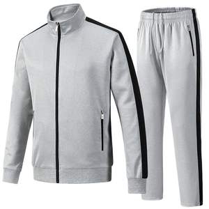 Chaqueta Deportiva Cortavientos de Poliéster Ligero y Transpirable de Alta Calidad para Hombre, Sudadera de Cuello Alto de Color Sólido, Traje Informal - Product Image 1