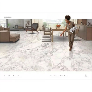 Dalles en porcelaine émaillée de qualité supérieure 1200x2400 mm pour revêtements de sol intérieurs et projets de revêtements muraux de luxe - Product Image 2