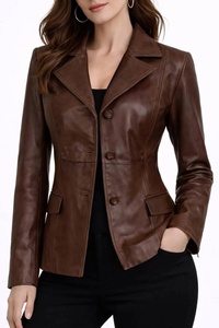HIGH QUALITY PREMIUM LEATHER <b>JACKET</b> FOR <b>WOMEN</b> VERY CLASSY AND COOL - Product Image 5
