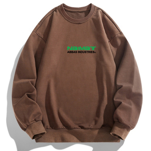 Sweat-shirt à col rond pour homme, coupe décontractée, vêtement de détente, couche extérieure, en mélange de coton confortable et doux, pull en polaire - Product Image 4