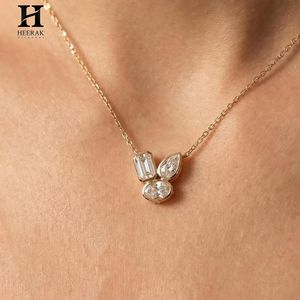 Pendentif en diamant certifié IGI/GIA, multi-formes, collier en or 18 carats – Fabricant de bijoux sur mesure - Product Image 1