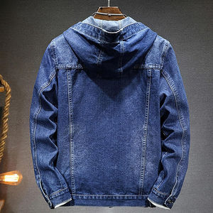 Veste en jean oversize personnalisable pour femme, avec boutons, décontractée, pour l'automne et l'hiver, traitement brut, rembourrage en coton écologique - Product Image 2
