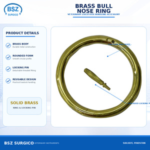 ห่วงจมูกสัตว์ BSZ SURGICO คุณภาพสูง ทนทาน ใช้ซ้ำได้ ทำจากสแตนเลสสตีล ปรับขนาดได้ สวมใส่สบาย เหมาะสำหรับการผ่าตัดสัตว์ - Product Image 6
