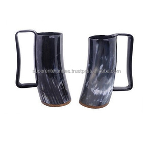 Tasse en corne de créateur pour la bière, décoration intérieure, matériau Unique, tasse à boire - Product Image 1