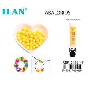 Ilan Perline 8mm Gialle per Gioielli e Artigianato - Product Image 1
