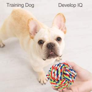 Collection en gros d'articles pour animaux de compagnie : Jouets à mâcher pour animaux, nœuds en corde de coton tressée, petites balles à mordre pour chiens et chats, personnalisables en plusieurs couleurs et tailles - Product Image 3